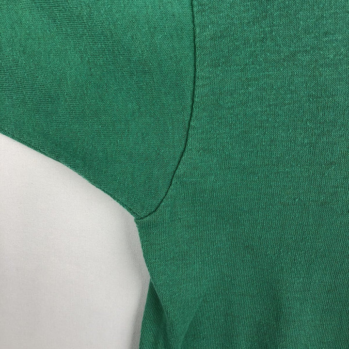 70s-80'S Sportswear Fish Print Advertising T-Shirt, Made in USA, Men's Size L (approx.), Vintage polyester green type Vintage Second Hand