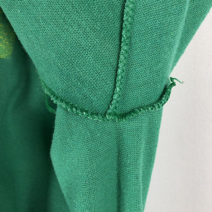 70s-80'S Sportswear Fish Print Advertising T-Shirt, Made in USA, Men's Size L (approx.), Vintage polyester green type Vintage Second Hand