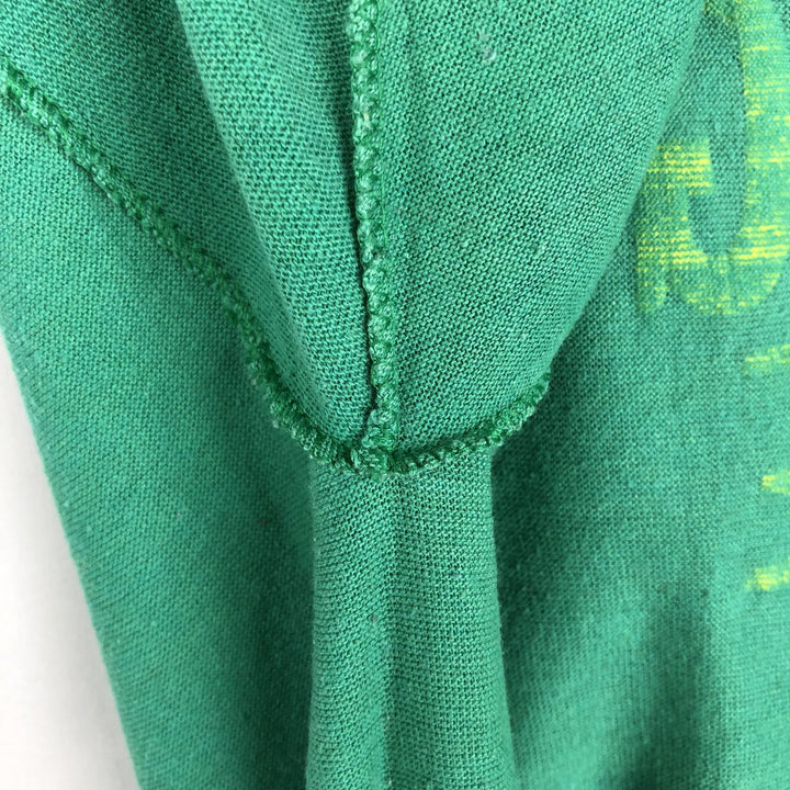 70s-80'S Sportswear Fish Print Advertising T-Shirt, Made in USA, Men's Size L (approx.), Vintage polyester green type Vintage Second Hand