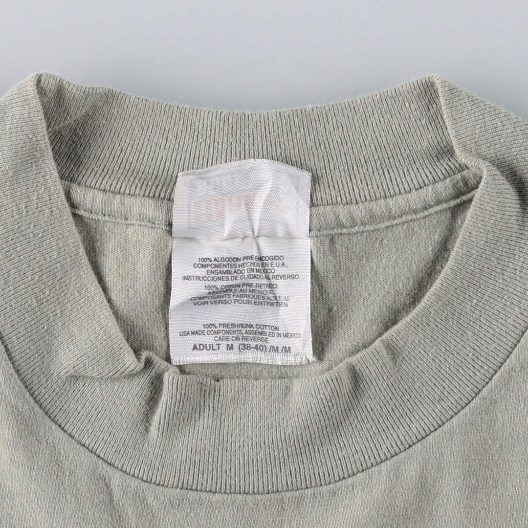90'S Hanes BEEFY-T "Great Figures" T-shirt, Men's Size M (approx.), Vintage cotton green type yellow green Vintage Second Hand