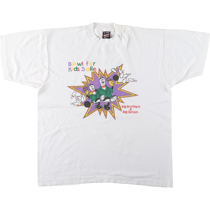 90'S Fruit of the Loom Best Printed T-shirt, Made in USA, Men's XL, Vintage cotton black type Vintage Second Hand