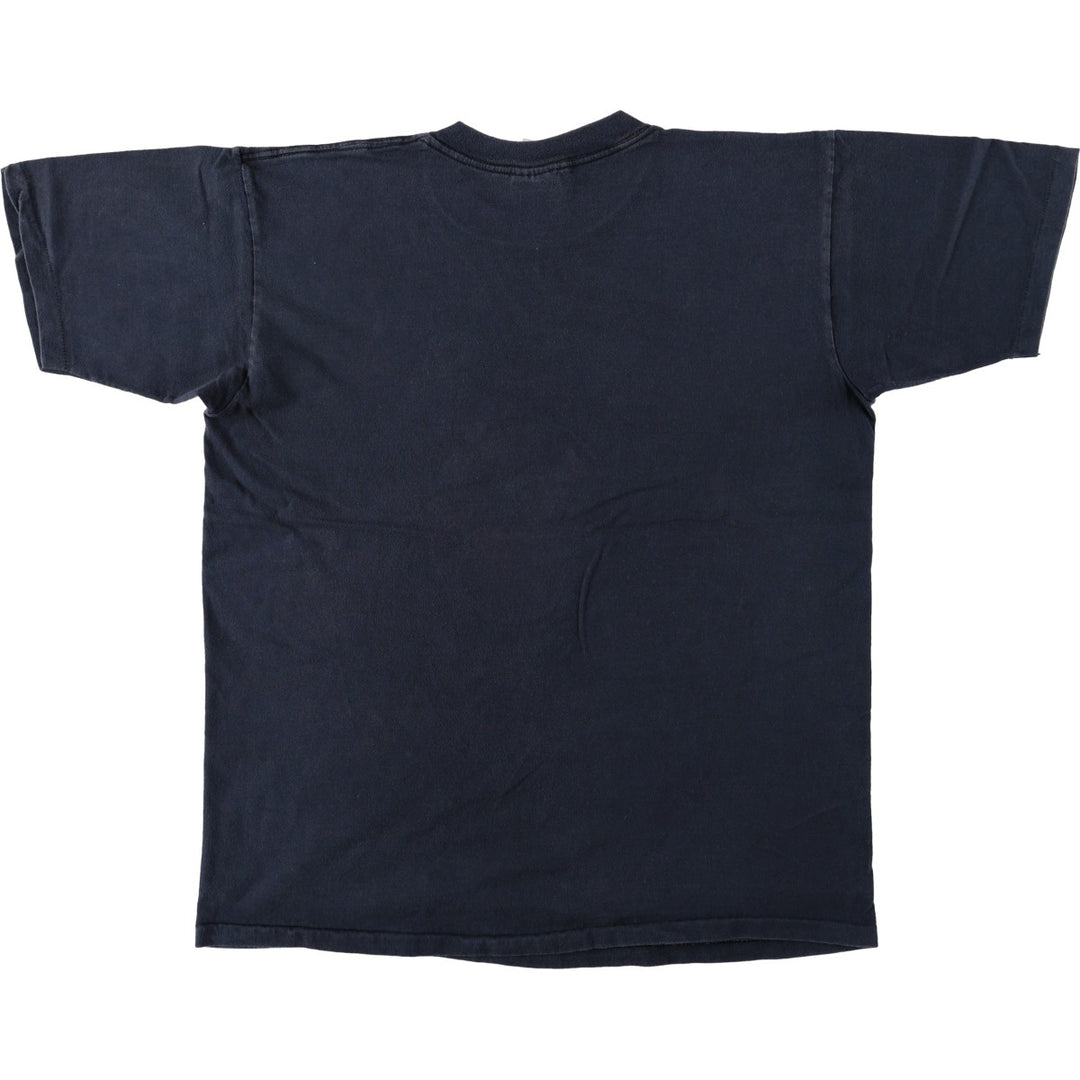 90'S ONEITA POWER-T Souvenir T-Shirt, Made in USA, Men's XL equivalent, Crew Neck (Round Neck), Vintage cotton black type Vintage Second Hand