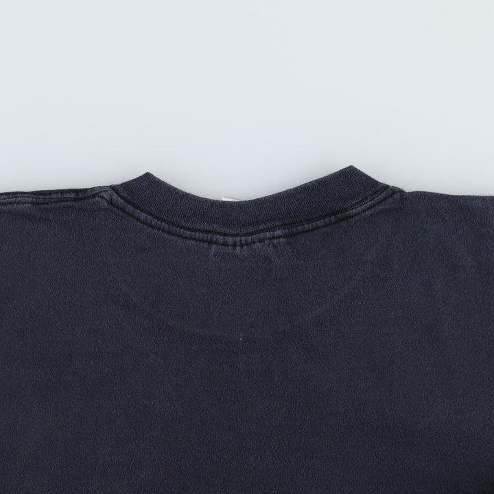 90'S ONEITA POWER-T Souvenir T-Shirt, Made in USA, Men's XL equivalent, Crew Neck (Round Neck), Vintage cotton black type Vintage Second Hand