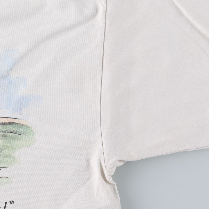 80'S THE FAR SIDE Gary Larson Art T-shirt, Made in USA, Men's XL equivalent, Vintage cotton white type Vintage Second Hand