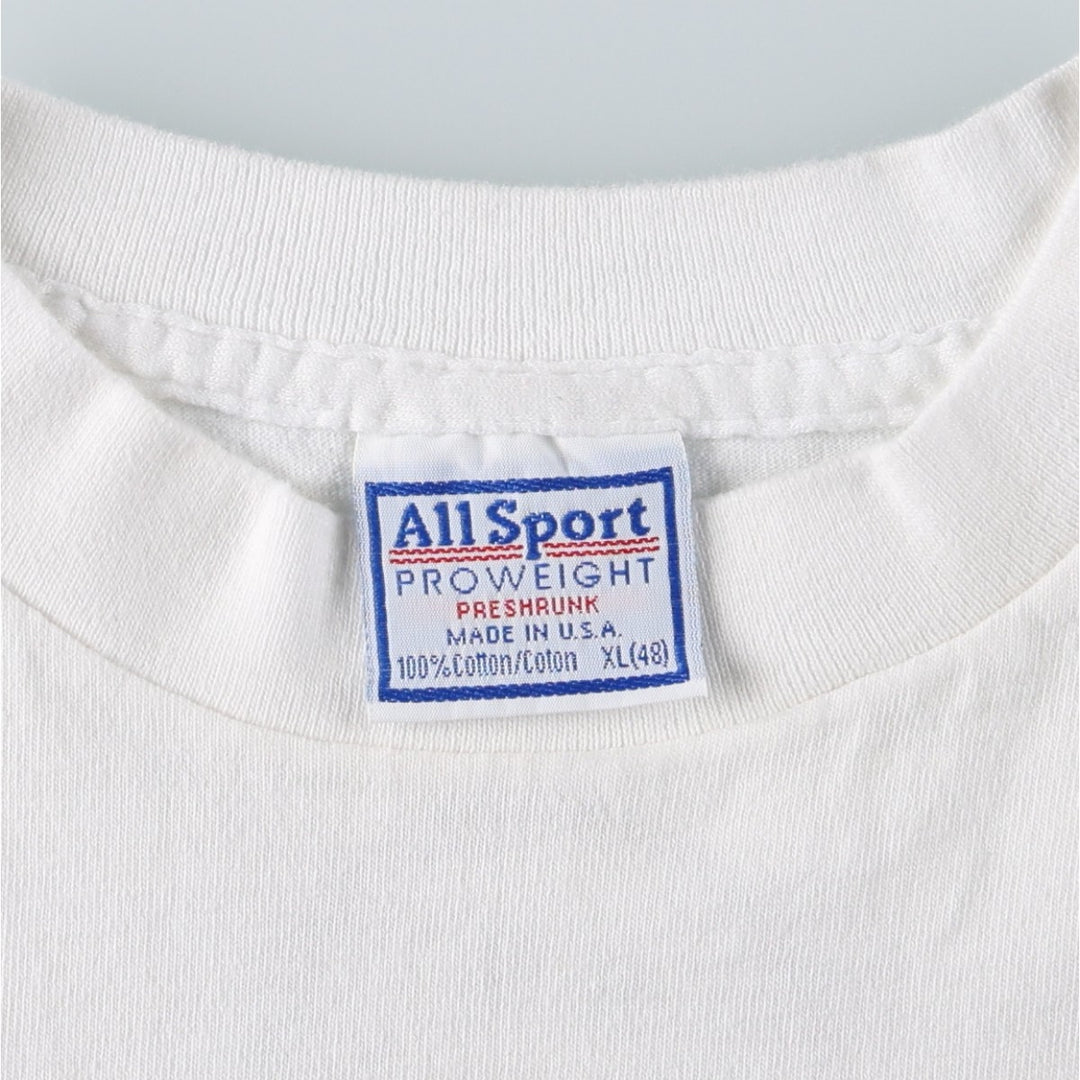 90'S All Sport Hootie and the Blowfish Band T-Shirt, Made in USA, Men's XL equivalent, Vintage cotton white type Vintage Second Hand