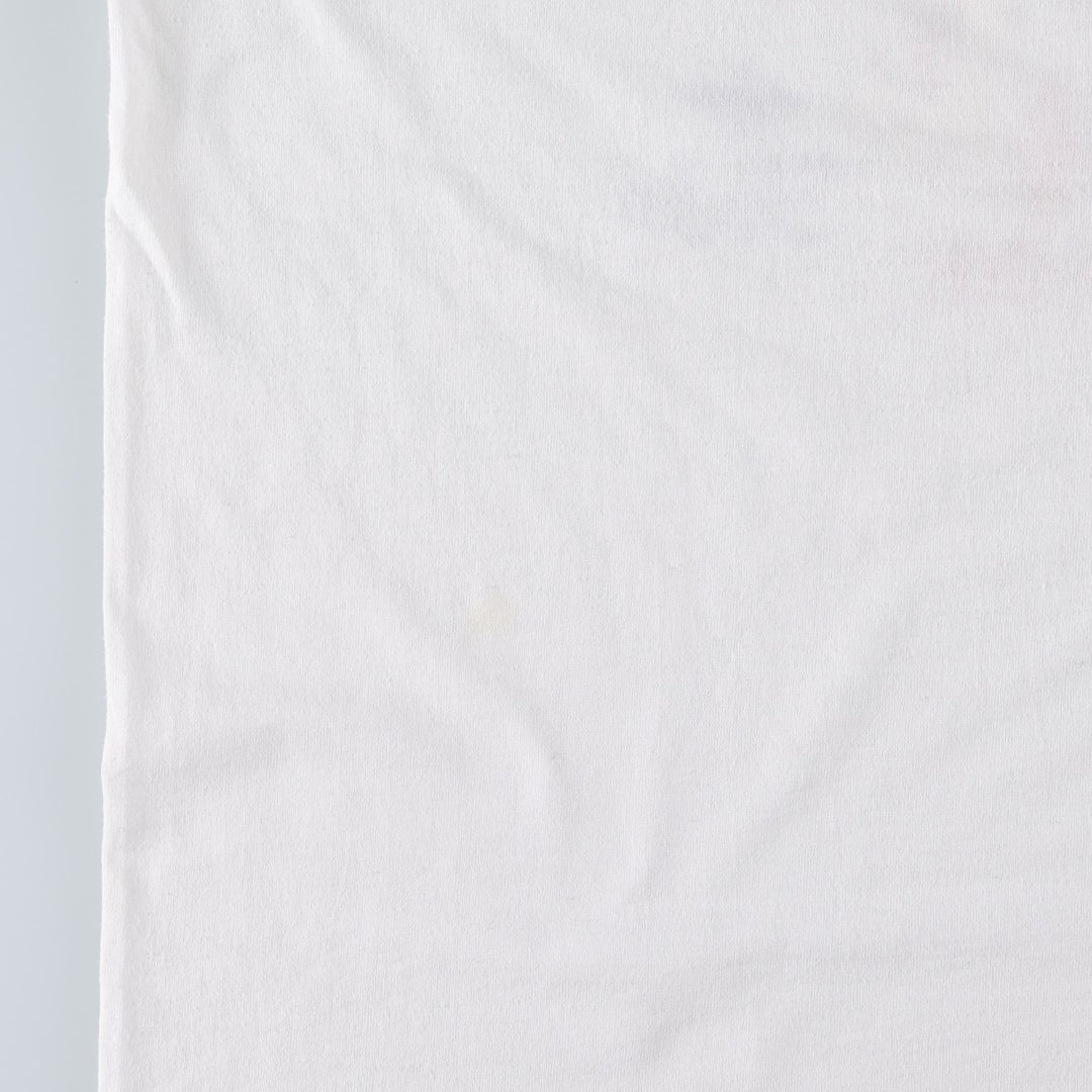 Vintage 80s-90'S Jerzees printed T-shirt, Made in USA, Men's Size L cotton white type Vintage Second Hand