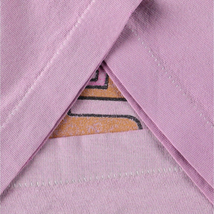 ~90'S Michael Stars Print T-Shirt, Made in USA, Men's Size L (Equivalent), Vintage cotton purple type Vintage Second Hand