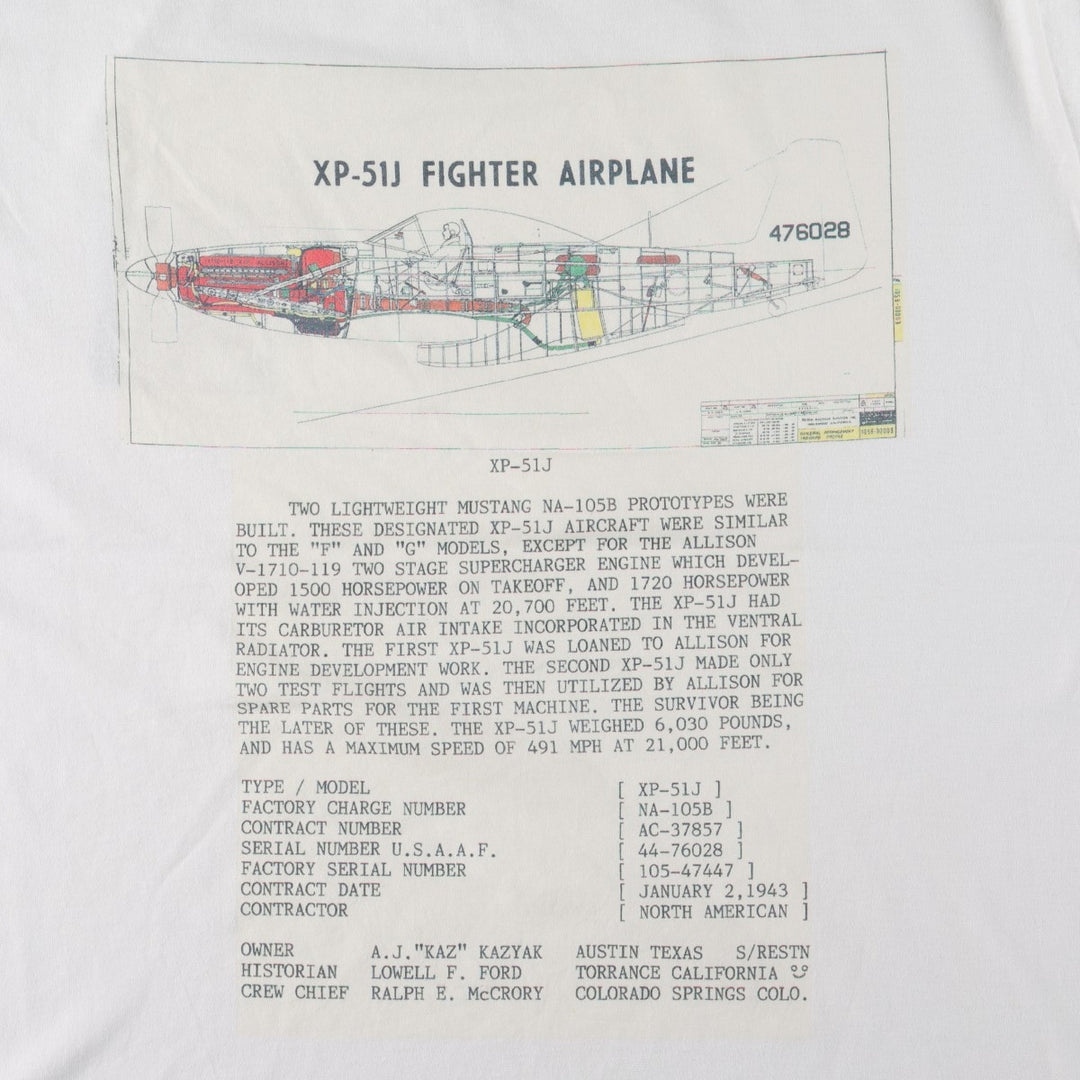 90'S Jerzees Printed T-shirt Made in USA Men's XL Vintage cotton white type Vintage Second Hand
