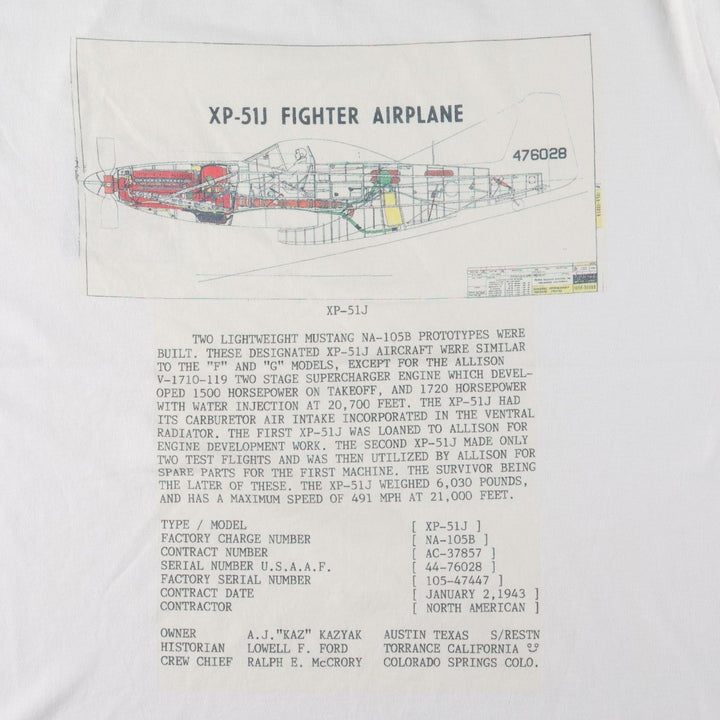 90'S Jerzees Printed T-shirt Made in USA Men's XL Vintage cotton white type Vintage Second Hand