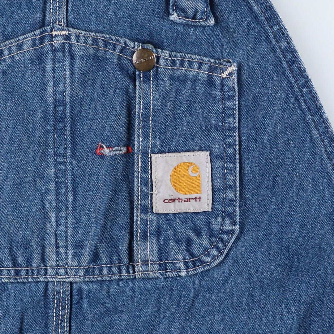 Carhartt denim overalls for men, equivalent to w37 cotton blue type Vintage Second Hand