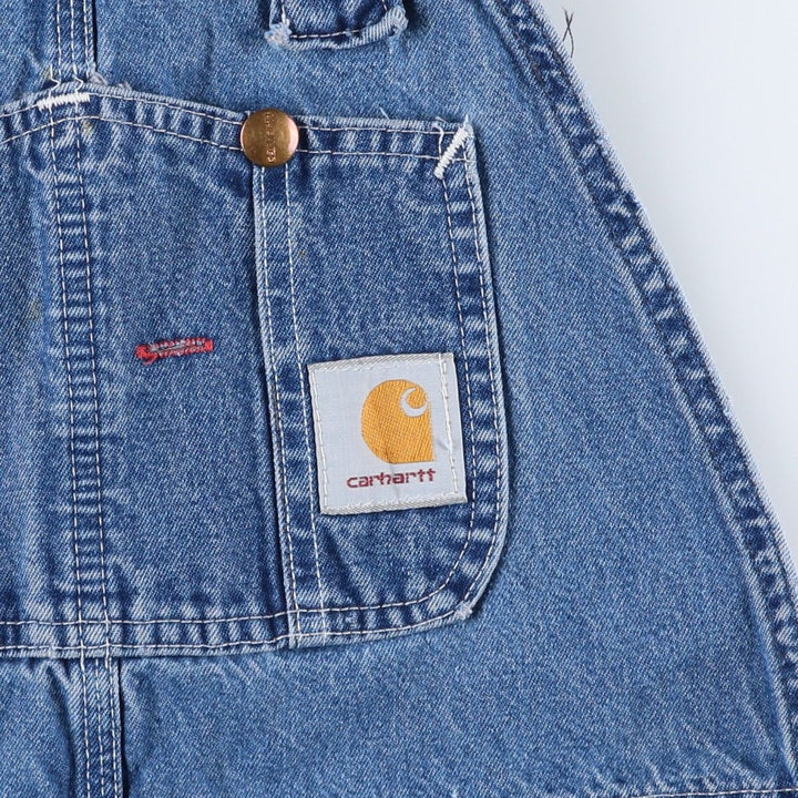 Carhartt Men's Denim Overalls (Size W32) unclear blue type Vintage Second Hand