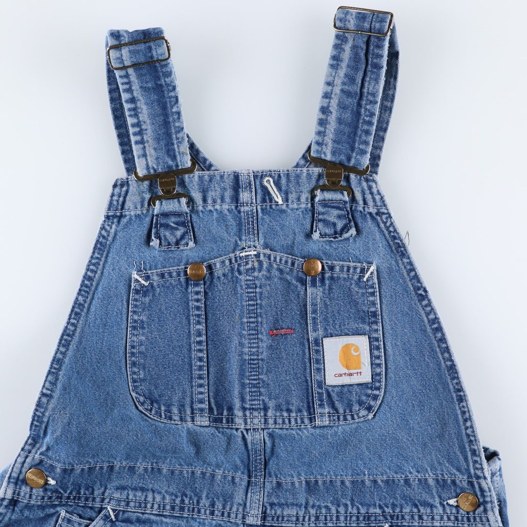 Carhartt Men's Denim Overalls (Size W32) unclear blue type Vintage Second Hand