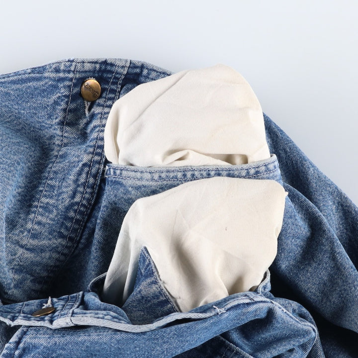 Big size Carhartt denim overalls for men, equivalent to W40. cotton blue type Vintage Second Hand