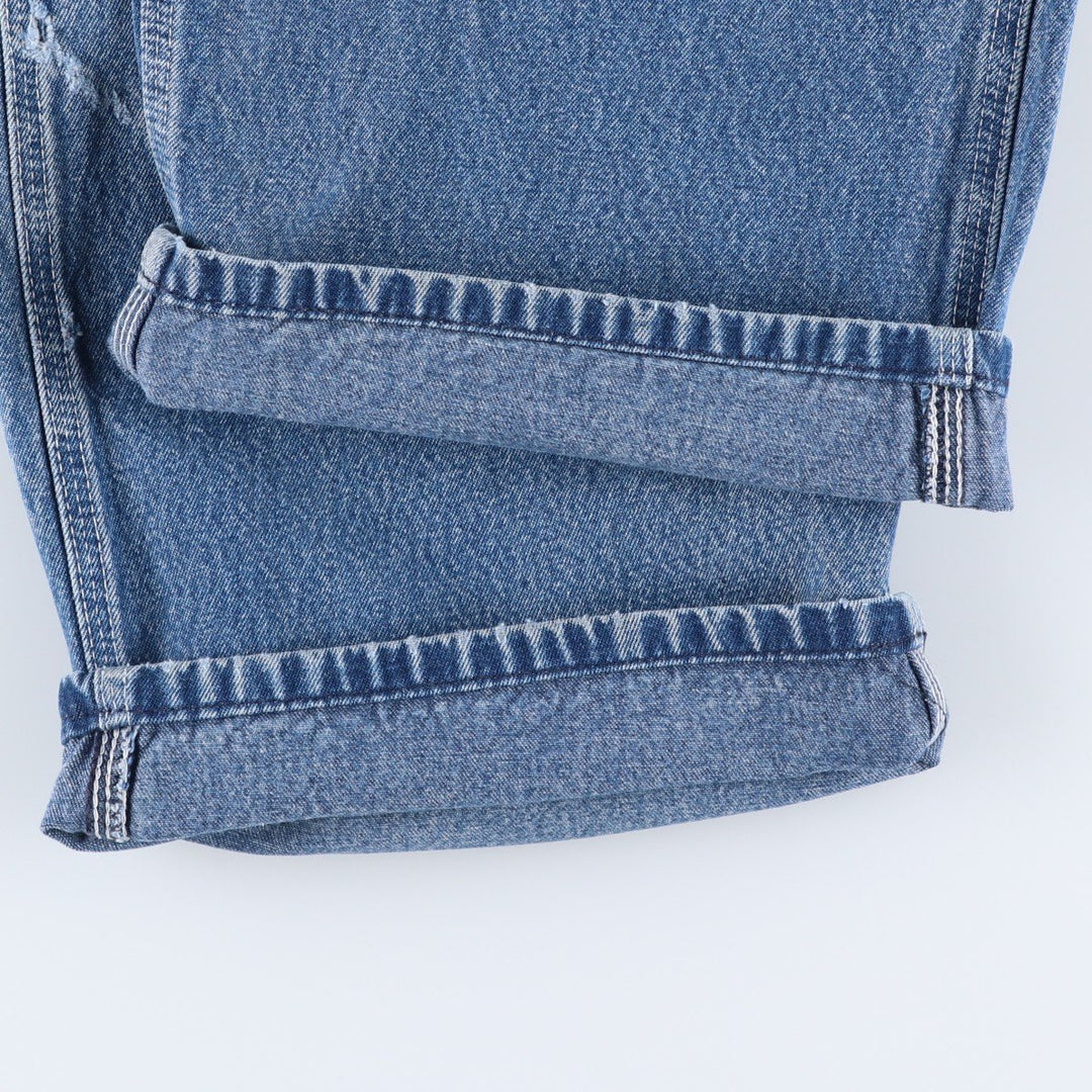 Big size Carhartt denim overalls for men, equivalent to W40. cotton blue type Vintage Second Hand