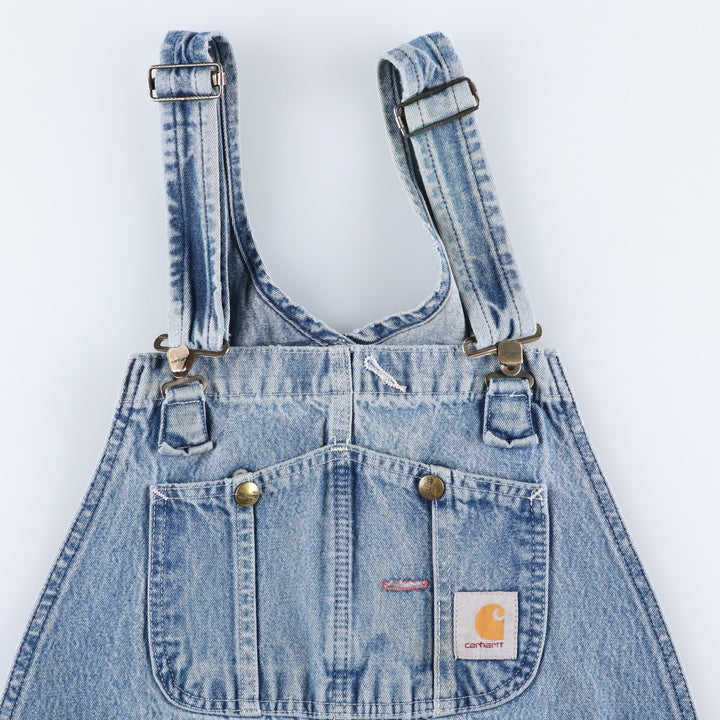 Big size Carhartt denim overalls for men, equivalent to W40. cotton blue type Vintage Second Hand