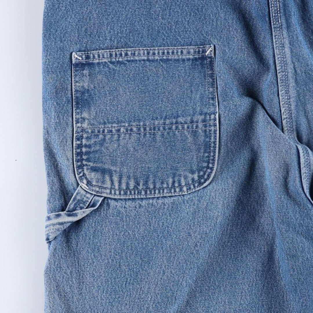 Big size Carhartt denim overalls for men, equivalent to W40. cotton blue type Vintage Second Hand