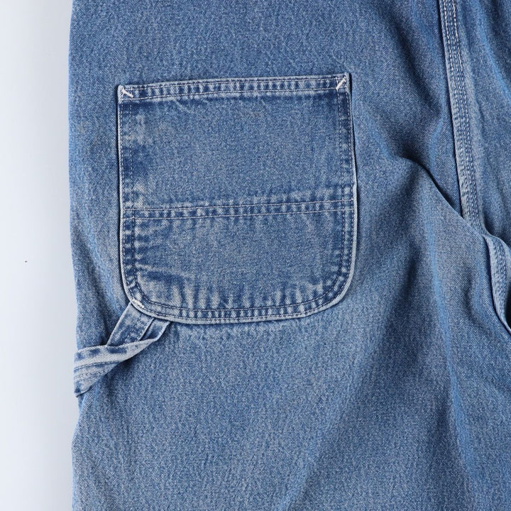 Big size Carhartt denim overalls for men, equivalent to W40. cotton blue type Vintage Second Hand