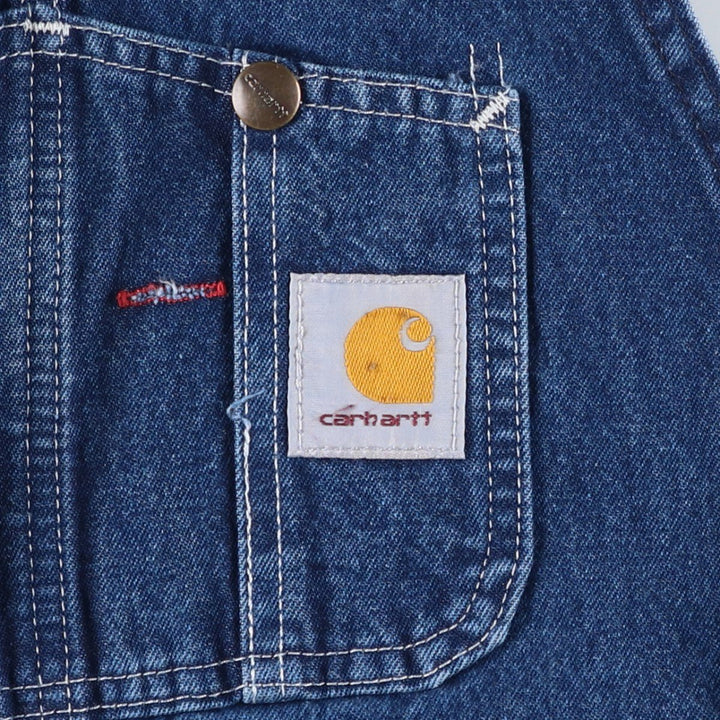 Carhartt denim overalls for men, equivalent to W33 cotton blue type Vintage Second Hand