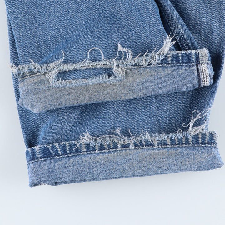 2000'S Carhartt denim overalls, men's size W39 (approx.) cotton blue type Vintage Second Hand
