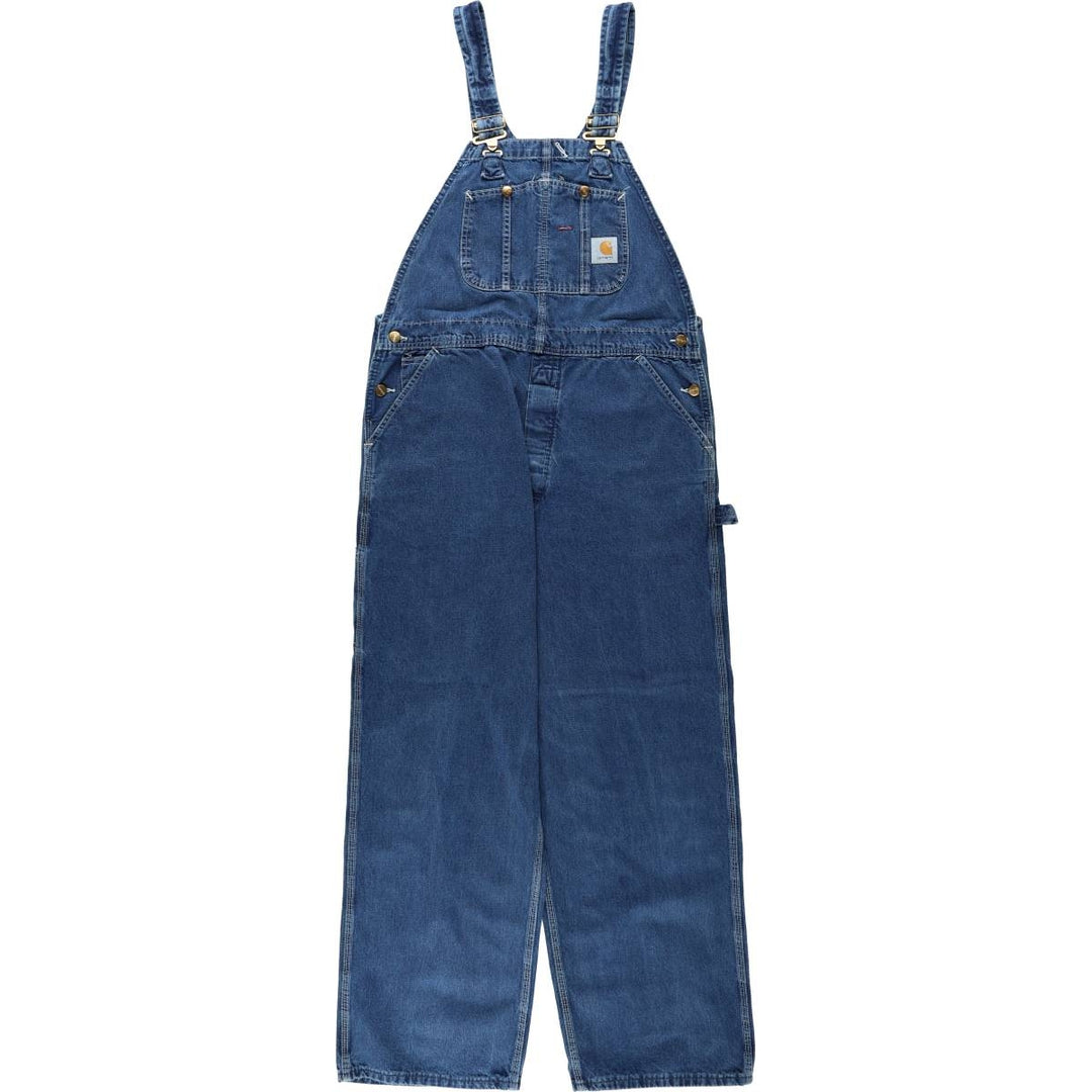 Carhartt denim overalls, made in the USA, men's size W38 (approx.). cotton blue type Vintage Second Hand
