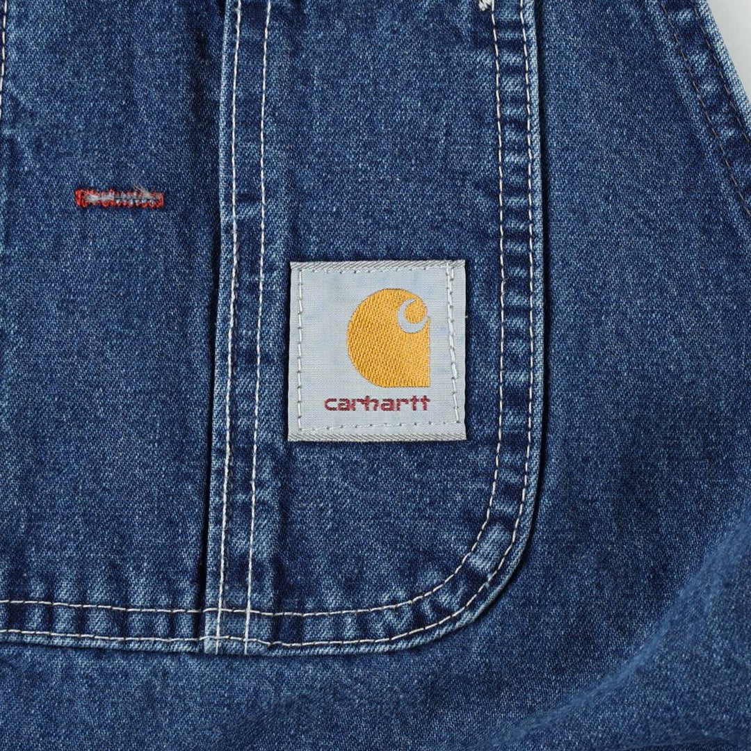 Carhartt denim overalls, made in the USA, men's size W38 (approx.). cotton blue type Vintage Second Hand
