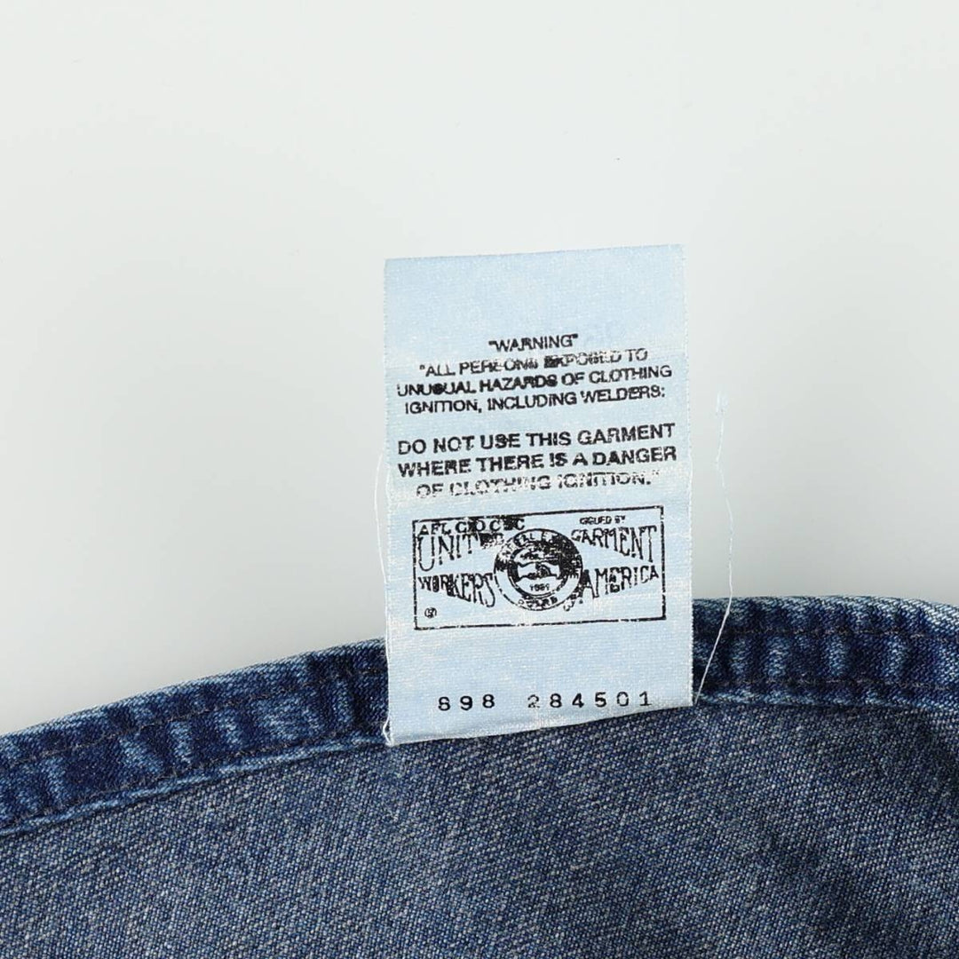 Carhartt denim overalls, made in the USA, men's size W38 (approx.). cotton blue type Vintage Second Hand