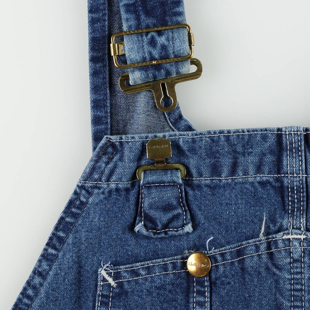 Carhartt denim overalls, made in the USA, men's size W38 (approx.). cotton blue type Vintage Second Hand