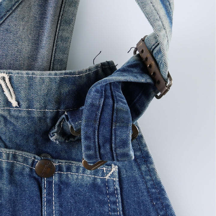 Carhartt painted denim overalls, made in the USA, men's size W32 (approx.). cotton blue type Vintage Second Hand