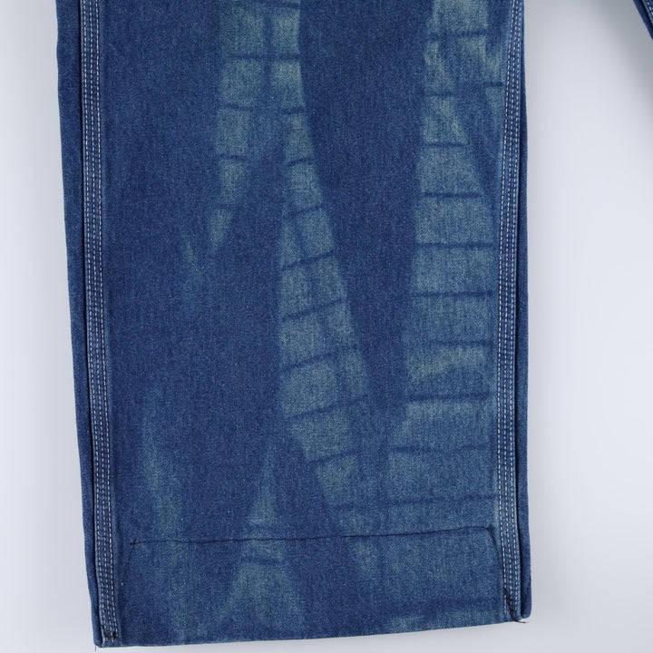 Carhartt painted denim overalls, made in the USA, men's size W32 (approx.). cotton blue type Vintage Second Hand