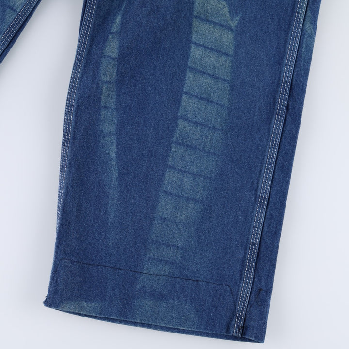 Carhartt painted denim overalls, made in the USA, men's size W32 (approx.). cotton blue type Vintage Second Hand