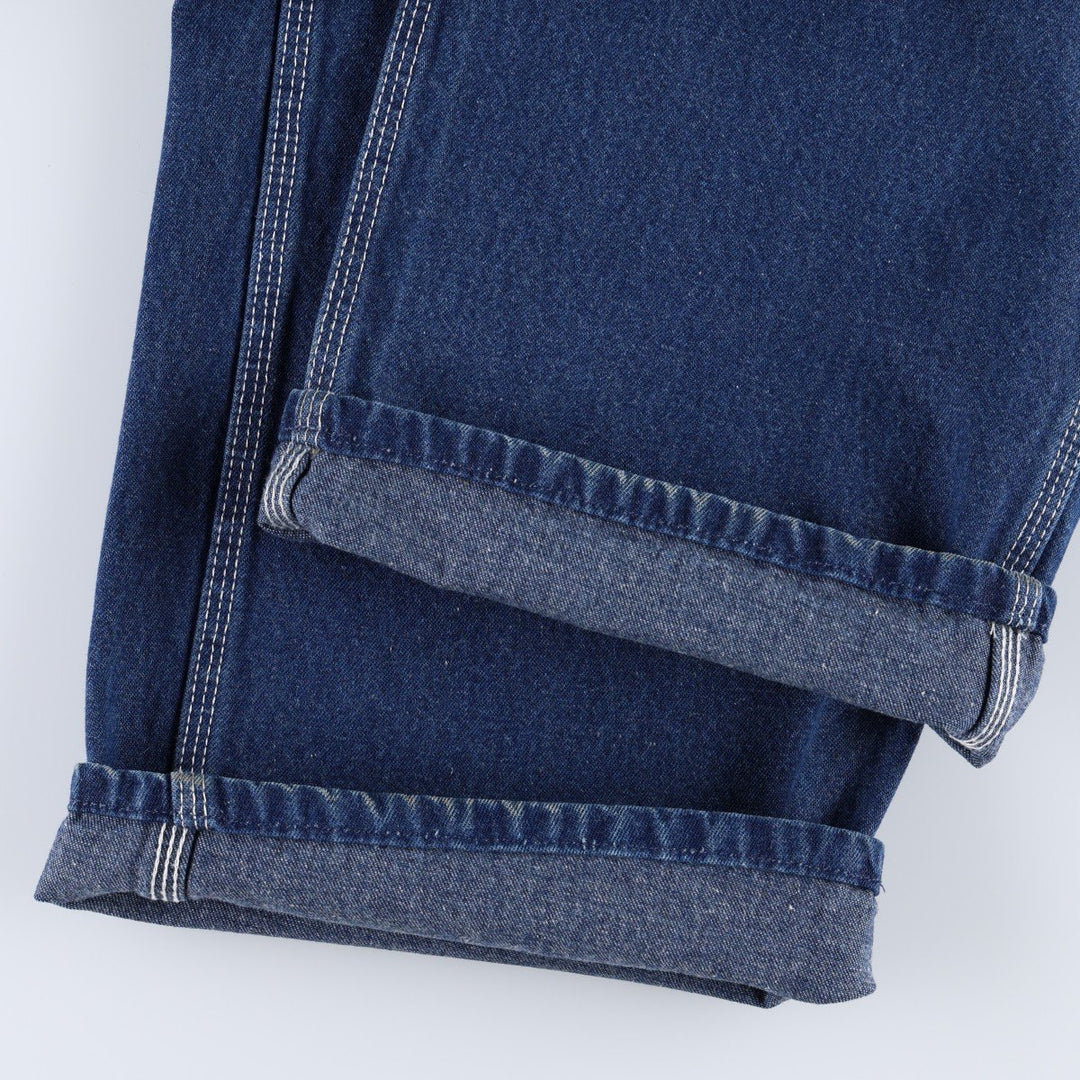 Dickies denim overalls for men, equivalent to W38 cotton blue type Vintage Second Hand