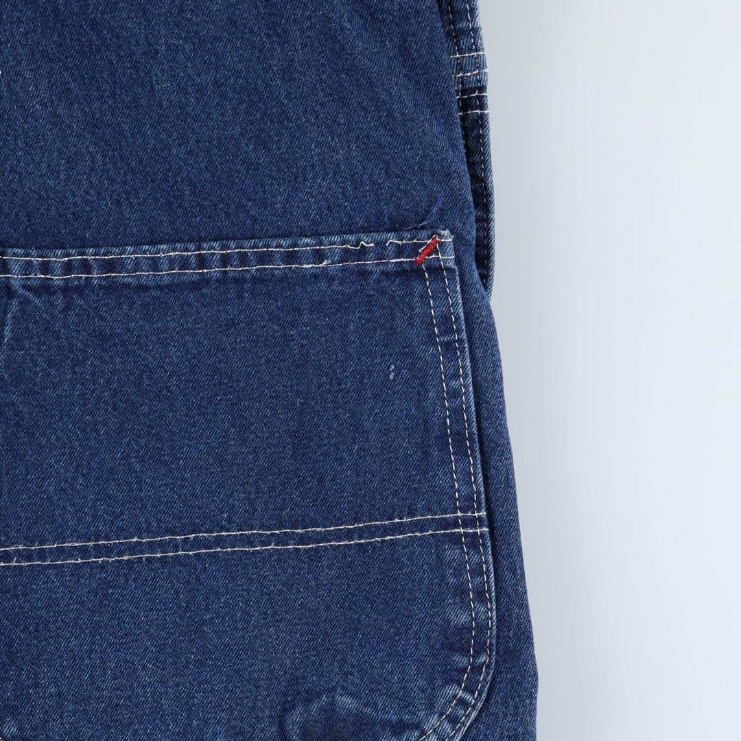 Dickies denim overalls for men, equivalent to W38 cotton blue type Vintage Second Hand