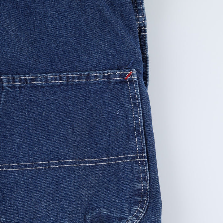 Dickies denim overalls for men, equivalent to W38 cotton blue type Vintage Second Hand