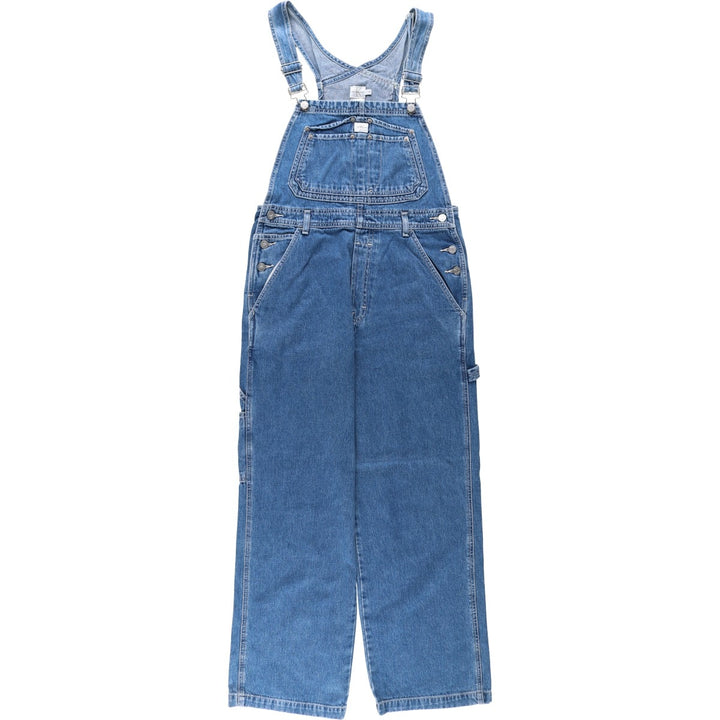 90s-00'S Calvin Klein denim overalls, men's size W31 (approx.), vintage, hammer loop. cotton blue type Vintage Second Hand