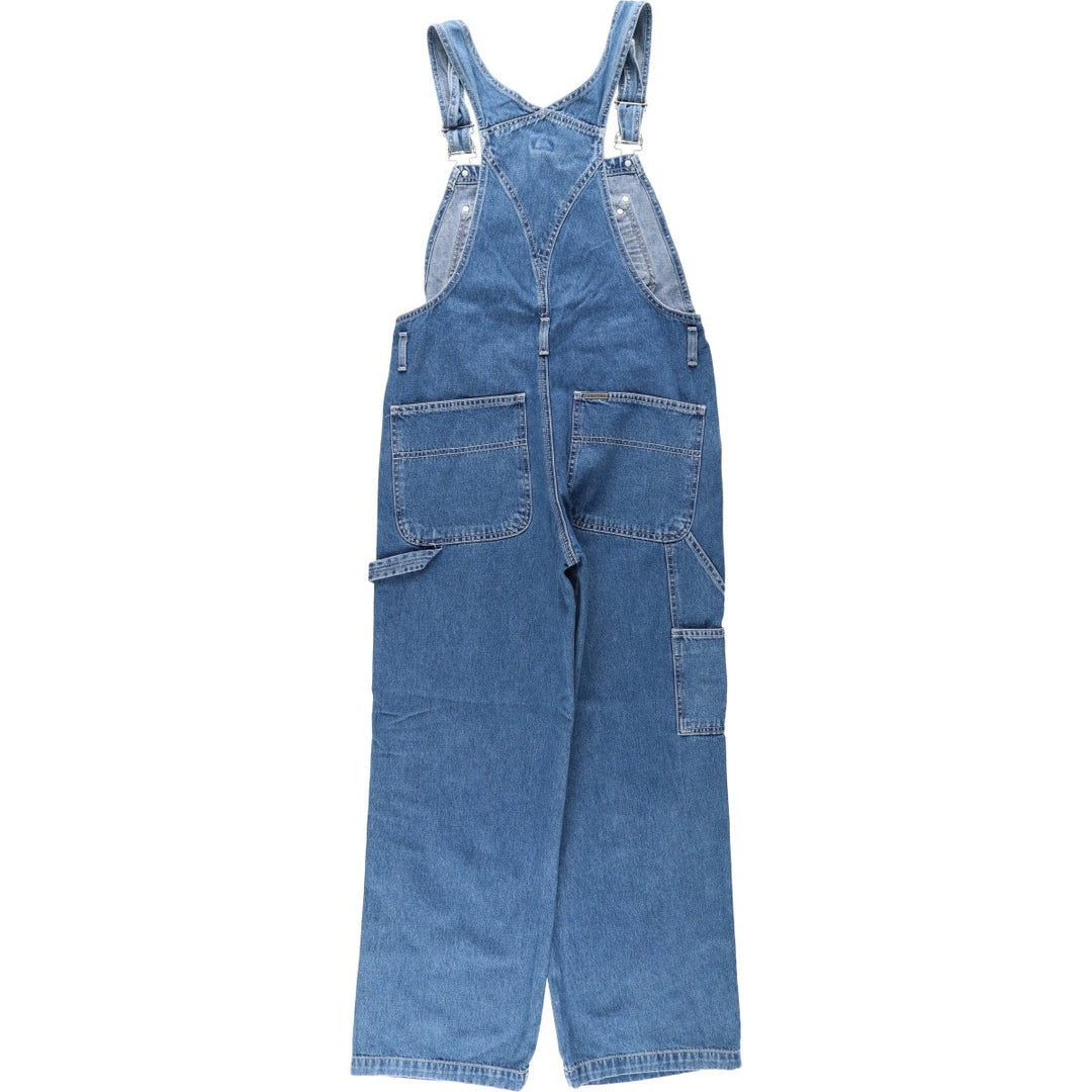 90s-00'S Calvin Klein denim overalls, men's size W31 (approx.), vintage, hammer loop. cotton blue type Vintage Second Hand