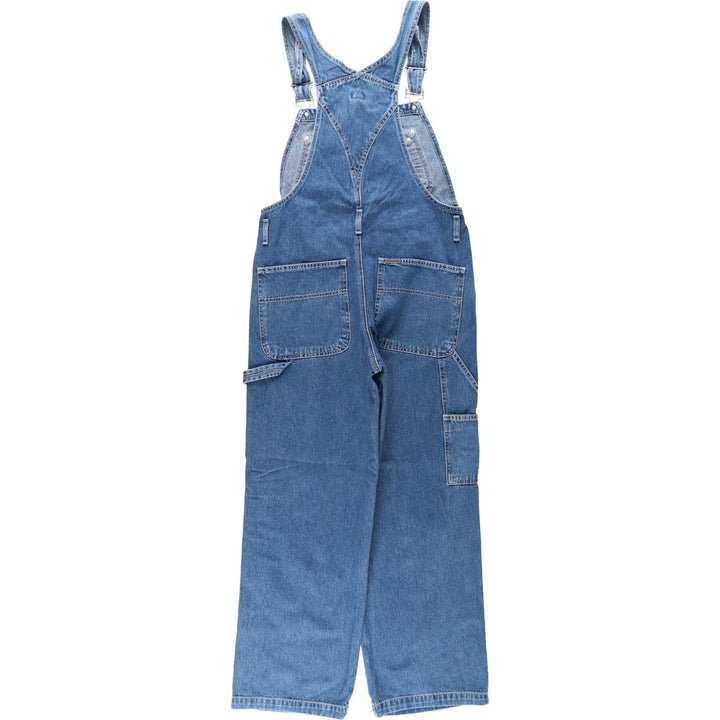 90s-00'S Calvin Klein denim overalls, men's size W31 (approx.), vintage, hammer loop. cotton blue type Vintage Second Hand