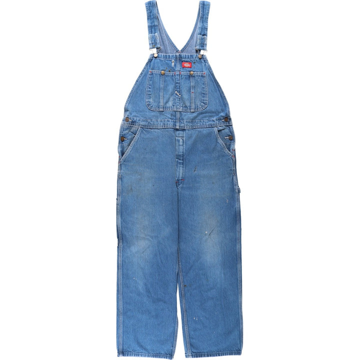 Dickies denim overalls for men, equivalent to w37 cotton blue type Vintage Second Hand