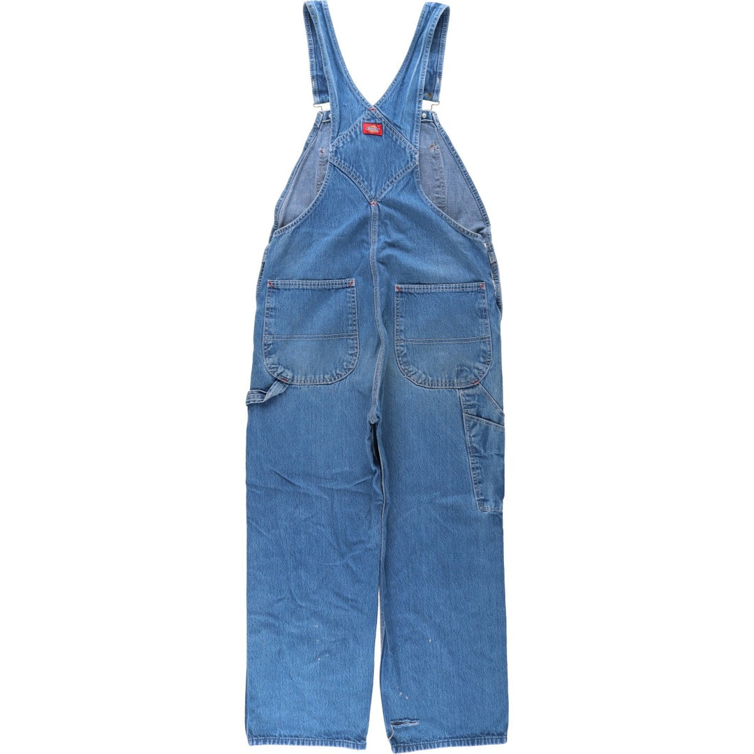 Dickies denim overalls for men, equivalent to w37 cotton blue type Vintage Second Hand