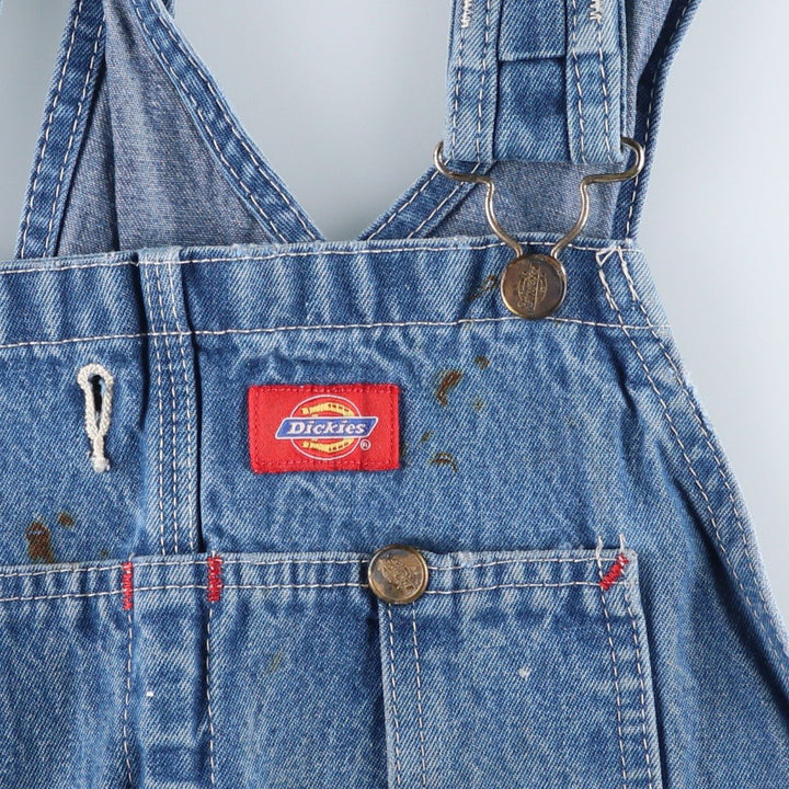 Dickies denim overalls for men, equivalent to w37 cotton blue type Vintage Second Hand