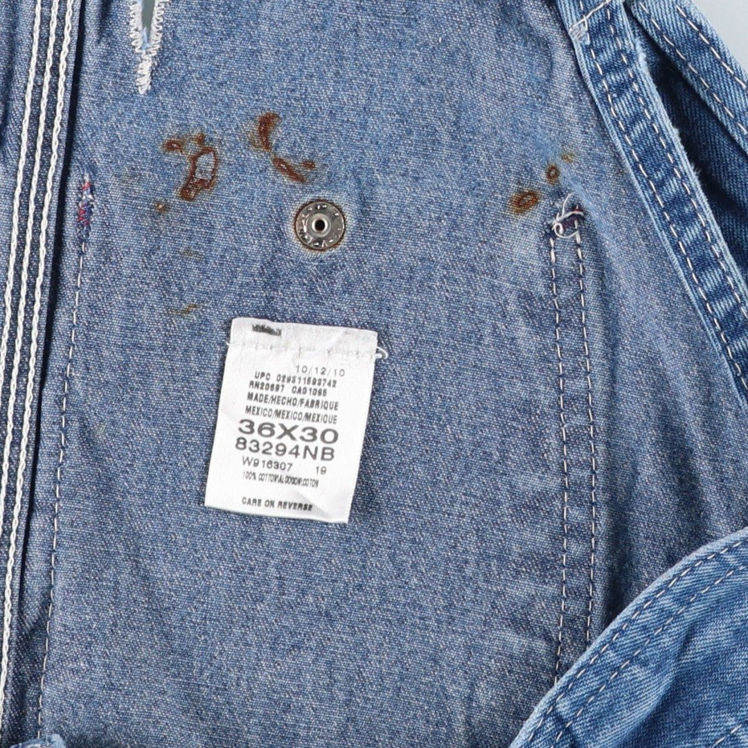 Dickies denim overalls for men, equivalent to w37 cotton blue type Vintage Second Hand