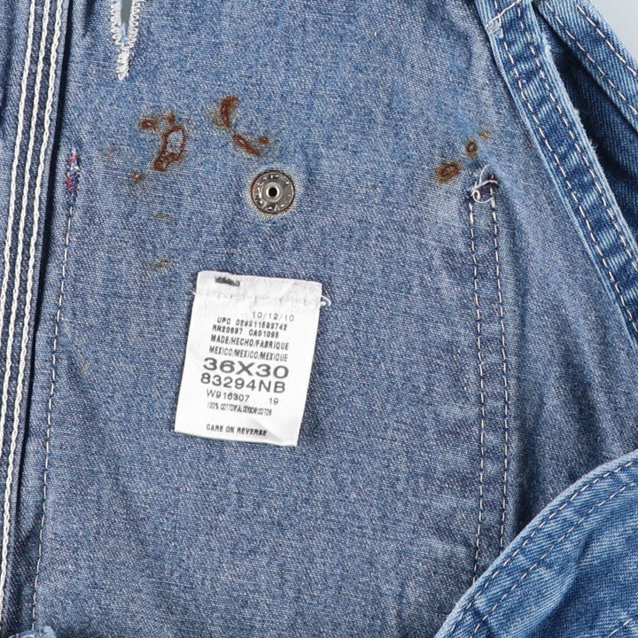 Dickies denim overalls for men, equivalent to w37 cotton blue type Vintage Second Hand