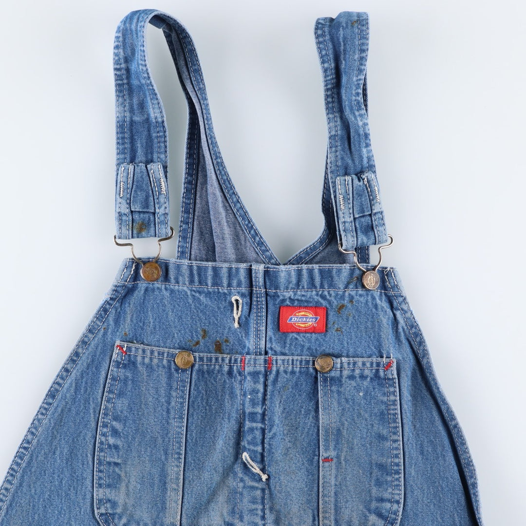 Dickies denim overalls for men, equivalent to w37 cotton blue type Vintage Second Hand