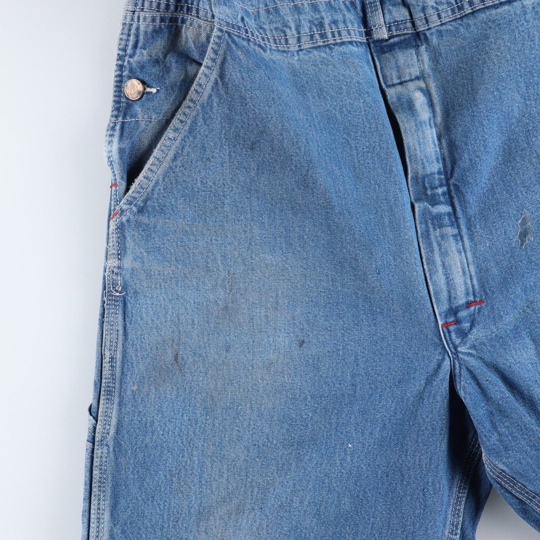 Dickies denim overalls for men, equivalent to w37 cotton blue type Vintage Second Hand