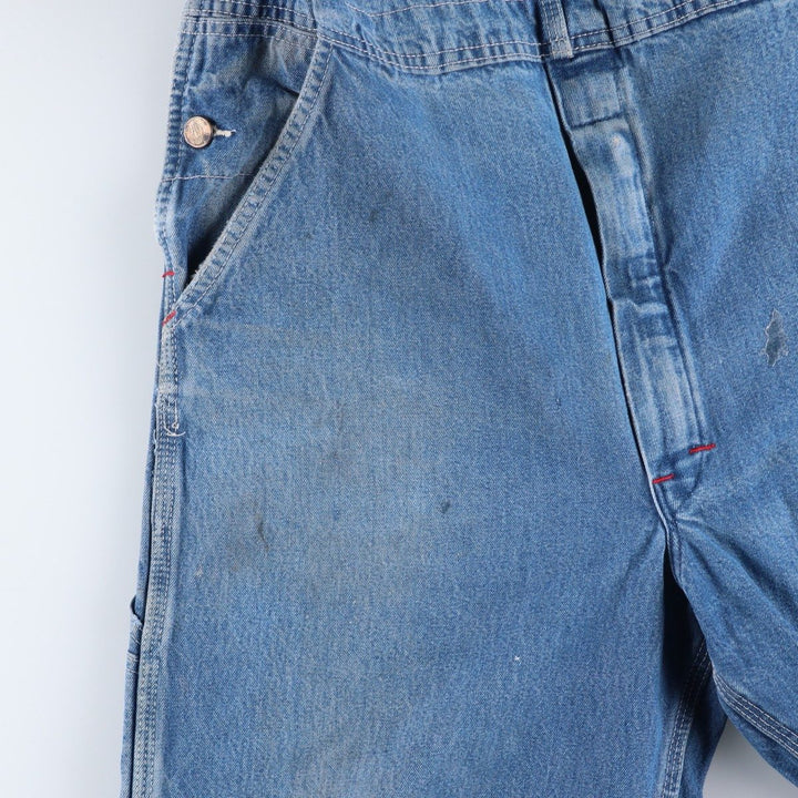 Dickies denim overalls for men, equivalent to w37 cotton blue type Vintage Second Hand