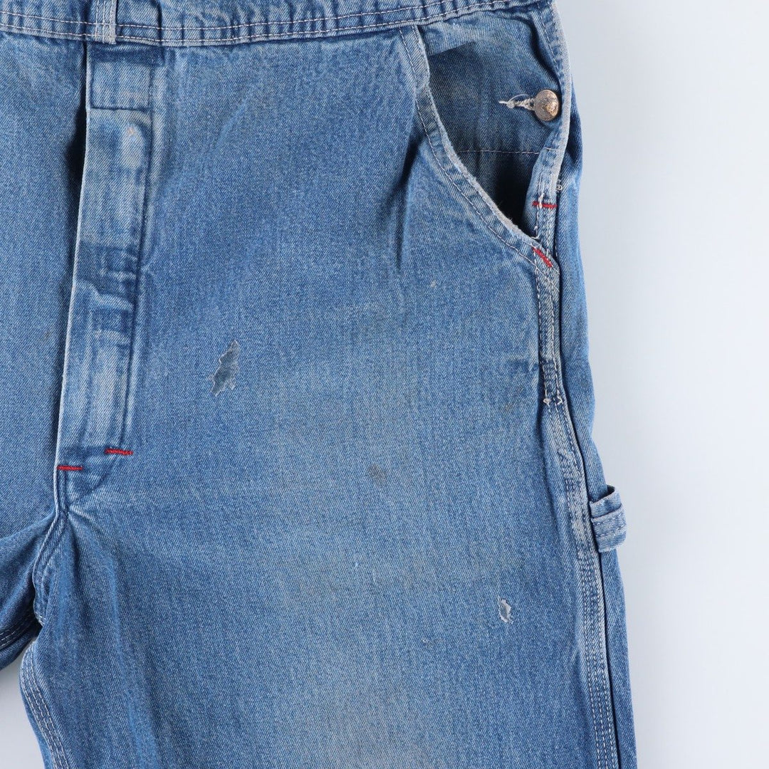 Dickies denim overalls for men, equivalent to w37 cotton blue type Vintage Second Hand