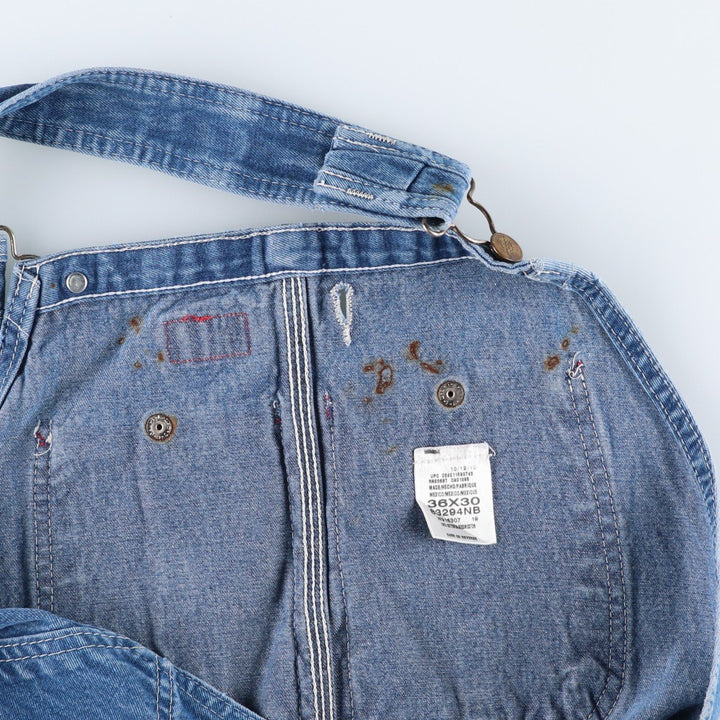 Dickies denim overalls for men, equivalent to w37 cotton blue type Vintage Second Hand