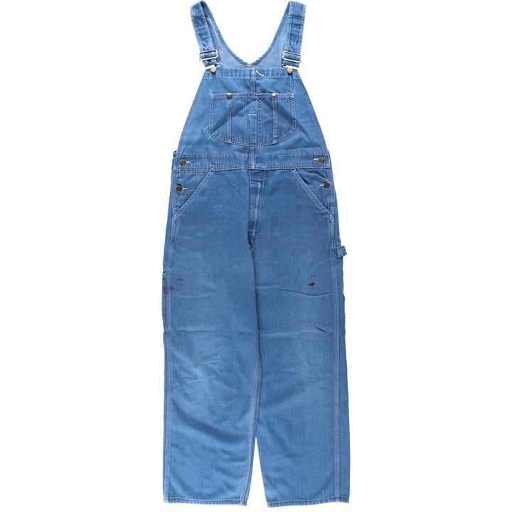 1990'S Sears ROEBUCKS denim overalls, men's size W37 (approx.), vintage. unclear blue type Vintage Second Hand