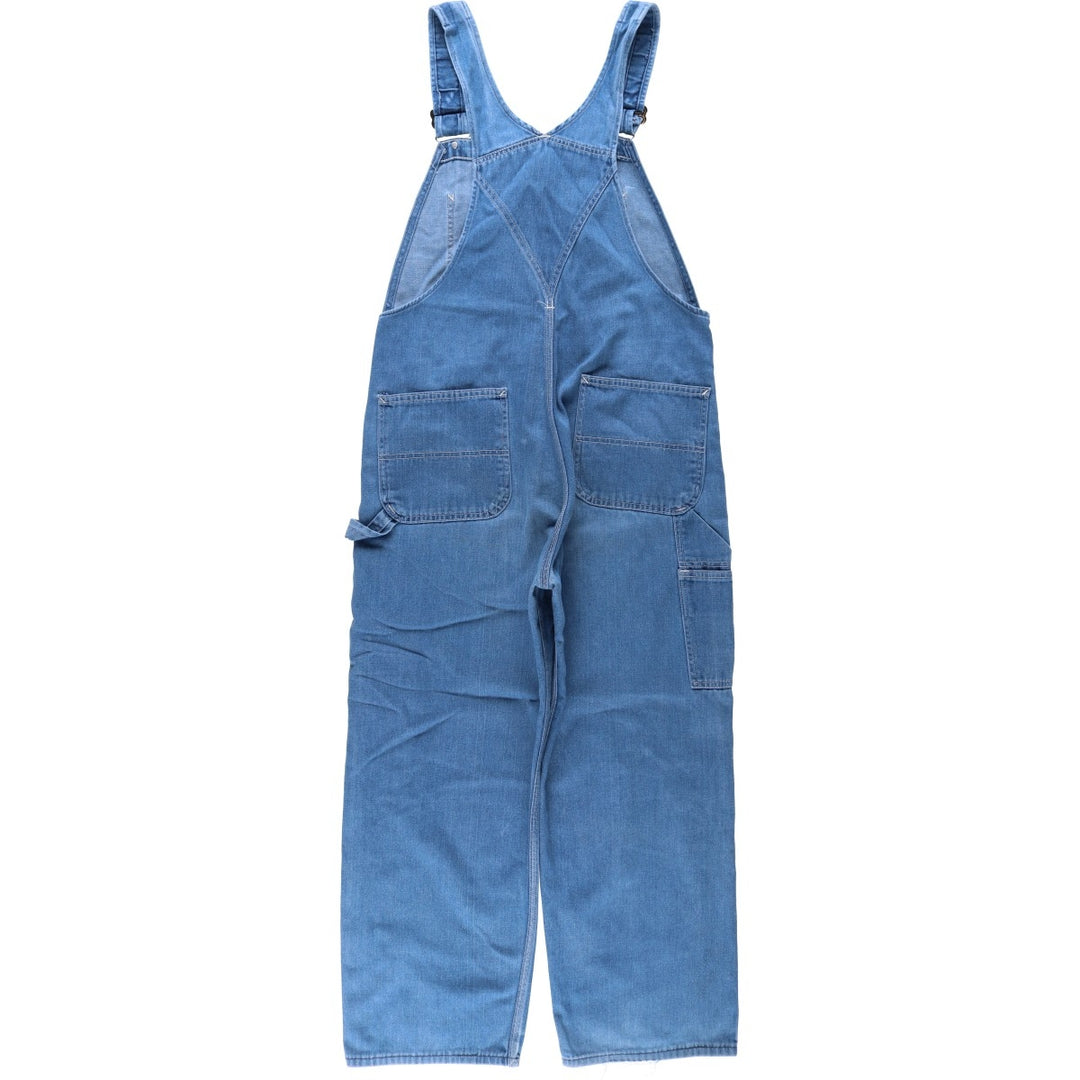 1990'S Sears ROEBUCKS denim overalls, men's size W37 (approx.), vintage. unclear blue type Vintage Second Hand