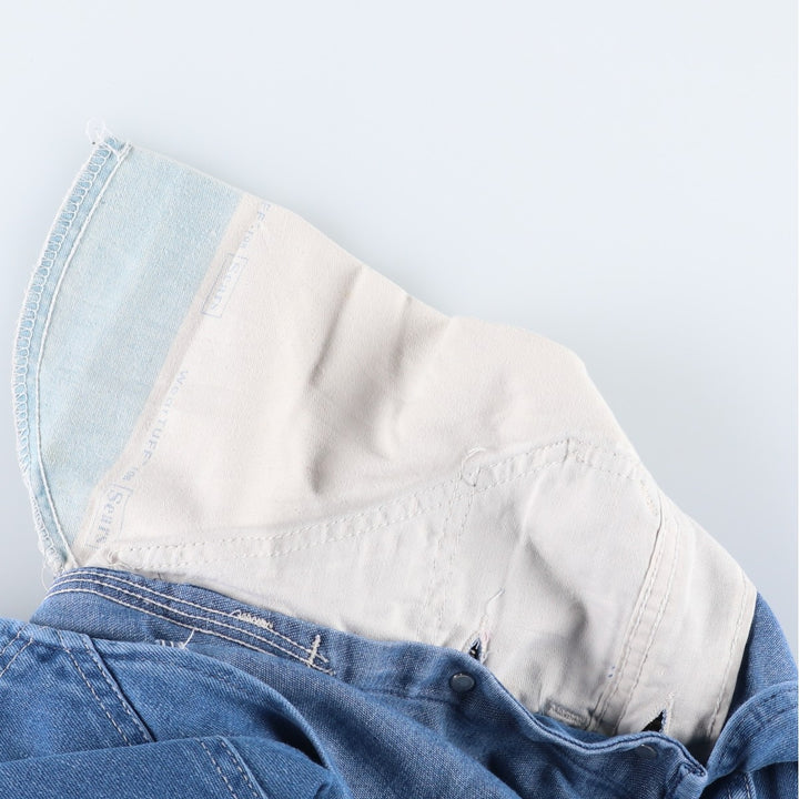 1990'S Sears ROEBUCKS denim overalls, men's size W37 (approx.), vintage. unclear blue type Vintage Second Hand