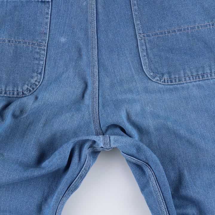 1990'S Sears ROEBUCKS denim overalls, men's size W37 (approx.), vintage. unclear blue type Vintage Second Hand
